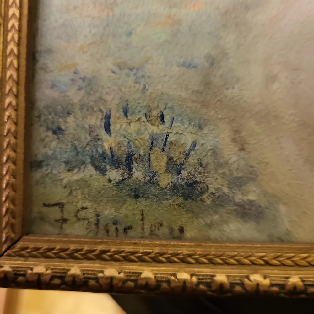 Original Signed F. Shirley Oil Painting - Picture 4 of 8